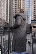 Женское зимнее длинное пальто больших размеров Delfy 56 темно-оливковый 502852 - изображение 6