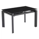 Дизайнерський розкладний обідній стіл Just Relax “Siena DARK GRAPHITE” min120x80 max170х80 з Керамічною Темно-сірою поверхнею - зображення 1