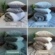 Постельное белье Washed Cotton Полутораспальное 150 x 220 Вареный хлопок Оливковое 70 х 70 - изображение 5