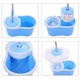Швабра с турбо отжимом и ведром SmartUS Spin MOP 360° с круглой насадкой (6712TT720) - изображение 4