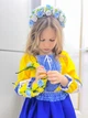 Костюм вишиванка для дівчинки Класичний жовто-синій 98 - изображение 2