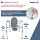Стул-туалет складной со спинкой Doctor Life 10595 - изображение 8