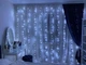 LED гірлянда "Водоспад" | Холодний білий колір | Ширина 3 м, Висота 2 м - зображення 3