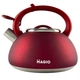 Чайник Magio 3 л со свистком, металлический для газовой плиты - изображение 3