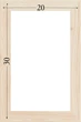 Підрамник для полотна 20х30 (30х15 сосна цільна з сучком) EmojiFrame - зображення 6