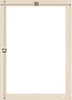 Подрамник для холста 30х42 (30х15 сосна цельная с сучком) EmojiFrame - изображение 6
