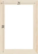 Подрамник для холста 21х30 (30х15 сосна цельная с сучком) EmojiFrame - изображение 6