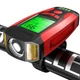 Велофара с компьютером и сигналом AS0808-XPG, 2 LED (желтый), 2 COB (красный), выносная кнопка - изображение 1