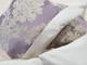 Комплект декоративних подушок Firanka Damask 30х16см 1шт 25х17см 1шт 35х14см 1шт 36х22см 1шт 35х33см 1шт 40х38см 1шт фіолетові з бежевим (п_0215) - зображення 3