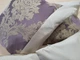 Комплект декоративних подушок Firanka Damask 30х16см 1шт 25х17см 1шт 35х14см 1шт 36х22см 1шт 35х33см 1шт 40х38см 1шт фіолетові з бежевим (п_0215) - зображення 4