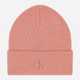 Czapka damska beanie Calvin Klein K60K612319-VCE Herbaciana róża (8720639563623) - obraz 1