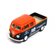 Детская модель машинки Volkswagen Bus Double Cab Pickup Delivery 1963 Kinsmart KT5396W инерционная, 1:34 (Orange) - изображение 2