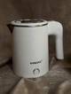 Дисковый электрический компактный мини чайник 0.5 л Sokany SK-SH-1077 600 вт Белый - изображение 2