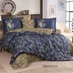Комплект постільної білизни HOBBY Premium Sateen 300TC JESSICA синій/голд 200*220/2*50*70+2*70*70 - зображення 1
