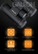 Бінокль Adler Focus 10x42, Водонепроникний з багатошаровим покриттям лінз - зображення 3