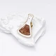 Значок (пин) BROCHE брошь бижутерия Медицина Колба коричневый BRGV114527 - изображение 2