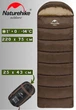 Туристический спальник - одеяло с капюшоном до -14 °C Naturehike U250S NH20MSD07 Левый Коричневый - изображение 1