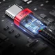 Кабель USB Type-C > USB Type-C Baseus Cafule Flash Charging PD 2.0 100W 2.0m (CATKLF-AL91) Red/black - зображення 7