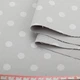 Коттон стрейч серый в белый горох ш.140 (18476.002) - изображение 2