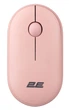 Комп'ютерна миша 2E MF300 Silent, Mallow Pink, Bluetooth / USB (2.4GHz), оптична, 1600 dpi, 3 кнопки, до 10 м, 1xAA - зображення 2