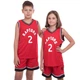 Форма баскетбольная детская NB-NBA RAPTORS Leonard Леонард 2 BA-0970 Размер L-128-134см Красно-черный - изображение 2