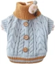 Вязаный свитер Derby Classic Dog Winter Sweater Blue для собак, кошек, щенков, XS Голубой - изображение 6