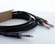 Коммутационный кабель Jack 6,3 stereo — 2x Jack 6,3 mono 1.5м Cordial EY 1,5 VPP - изображение 3