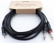 Комутаційний кабель mini Jack 3,5 stereo - 2x Jack mono 6.3 1.5м Cordial EY 1,5 WPP - зображення 1