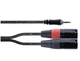 Коммутационный кабель mini Jack 3,5 stereo — 2x XLR Male 3м Cordial EY 3 WMM - изображение 2