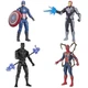 Набор фигурок Hasbro 4в1, Капитан Америка, Человек Паук, Железный человек, Черная Пантера, 15 см - Avengers - изображение 1