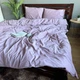 Постільна білизна Washed Cotton Євро 200 x 215 Варена бавовна Бузкова 50 х 70 - зображення 1