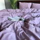 Постільна білизна Washed Cotton Євро 200 x 215 Варена бавовна Бузкова 50 х 70 - зображення 4