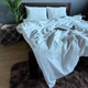 Постельное белье Washed Cotton Семейный 150 х 215 два пододеяльника Вареный хлопок Молочное 70 х 70 - изображение 4