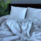 Постельное белье Washed Cotton Семейный 150 х 215 два пододеяльника Вареный хлопок Молочное 70 х 70 - изображение 5