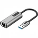 Сетевая карта адаптер Vention USB 3.0-A до Gigabit Ethernet Adapter Gray 0.15M Aluminum Alloy Type (CEWHB) - изображение 1
