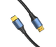 Кабель Vention Cotton Braided HDMI-A Male to Male HD v2.1 Cable 8K 2M Blue Aluminum Alloy Type (ALGLH) - зображення 4