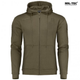 Реглан с капюшоном на молнии Mil-tec Tactical hoodie Olive 11472012-S - изображение 6