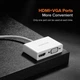 Перехідник адаптер UGREEN USB Type-C to HDMI + VGA Converter White (UGR-30843) - зображення 5