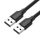 Кабель UGREEN US102 2.0 USB to USB Cable 1m Black (UGR-10309) - зображення 1