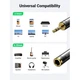 Переходник адаптер UGREEN AV168 AUX 3.5mm Male to 6.35mm Female Adapter Grey (UGR-60711) - изображение 4