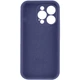 Защитный чехол-накладка Silicone Full Case AA Camera Protect для Apple iPhone 16 Pro Max Dark Blue (FullAAi16PM-7) - изображение 4