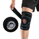 Бандаж на колено, наколенник с боковыми стабилизаторами MWKS 87170 KNEE SUPPORT, цвет черный - изображение 4