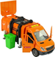 Сміттєвоз LEAN Toys Garbage Truck 10429 з аксесуарами Помаранчевий (5904665992678) - зображення 3