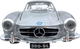 Металева модель автомобіля BBurago Mercedes-Benz 300SL 1954 1:24 Срібляста (4893993010530) - зображення 5