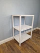 Стелаж (этажерка) 800х520х360 мм WoodDecor из натурального дерева 3 полочки Белый - изображение 4