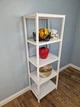 Стелаж (этажерка) 1500х520х360 мм WoodDecor из натурального дерева Белый - изображение 4