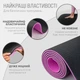 Коврик для йоги и фитнеса EasyFit EF-1924s-BV TPE+TC ECO-Friendly двухслойный каремат в чехле 6 мм Черный с фиолетовым (56002550) - изображение 3