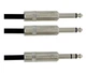 Коммутационный инсертный кабель Jack 6,3 stereo — 2x Jack 6,3 mono GEWA Pro Line 1,5м - изображение 2