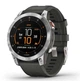 Сталевий розумний годинник Garmin Epix Gen 2 (010-02582-01) cірий з силіконовим ремінцем - изображение 1
