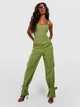 Штани жіночі Boohoo GZZ40671 38 Хакі (KAY2000001550779) - зображення 2